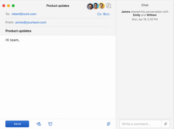 Spark’s email collaboration tools