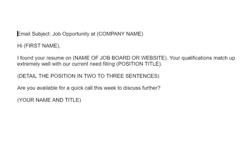 9 Free Recruiting Email Templates What To Include