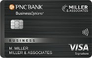 PNC BusinessOptions® Visa Signature® Credit Card sample.