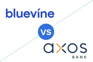 Bluevine business checking vs Axos business checking logo.