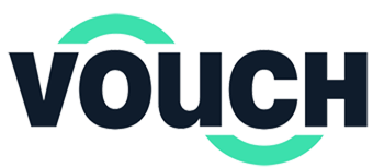vouch logo that links to vouch homepage.