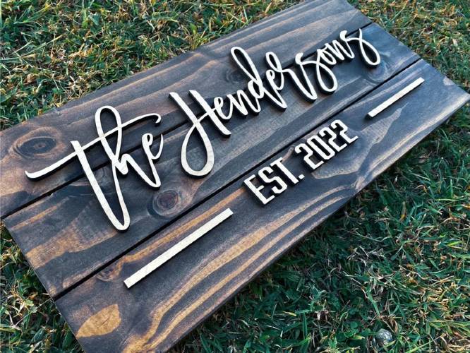 Etsy customized house sign is a practical buyer closing gift.