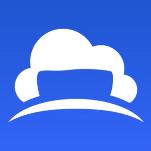 Cloudbeds logo that links to the Cloudbeds homepage in a new tab.