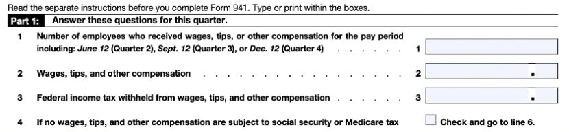 Form 941 Instructions: How To Fill Out Each Part (+ State Mailing ...