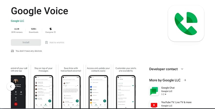 landline number to google voice