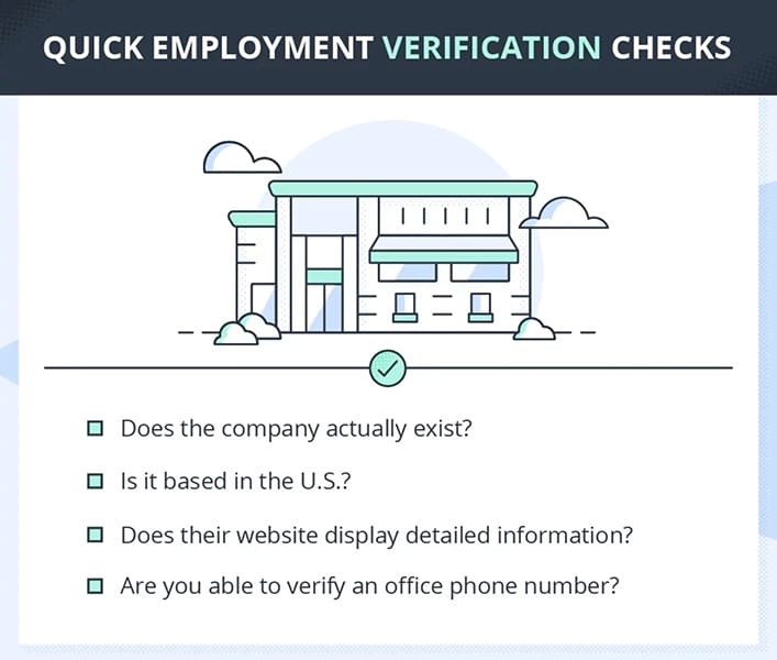 Quick employment verification checks.