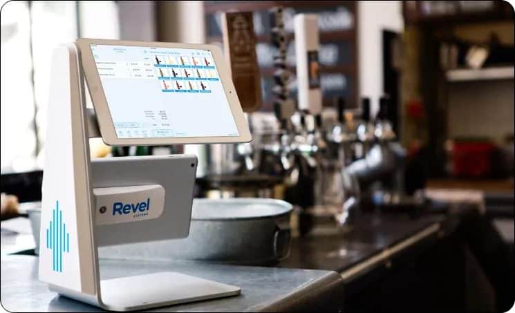 Showing Revel System's cloud based pos devices.
