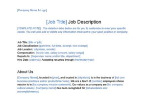 How to Write a Job Description + Free Template