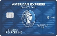 American Express Blue Business Cash card sample.