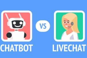 Comparison of Chatbot and Livechat.