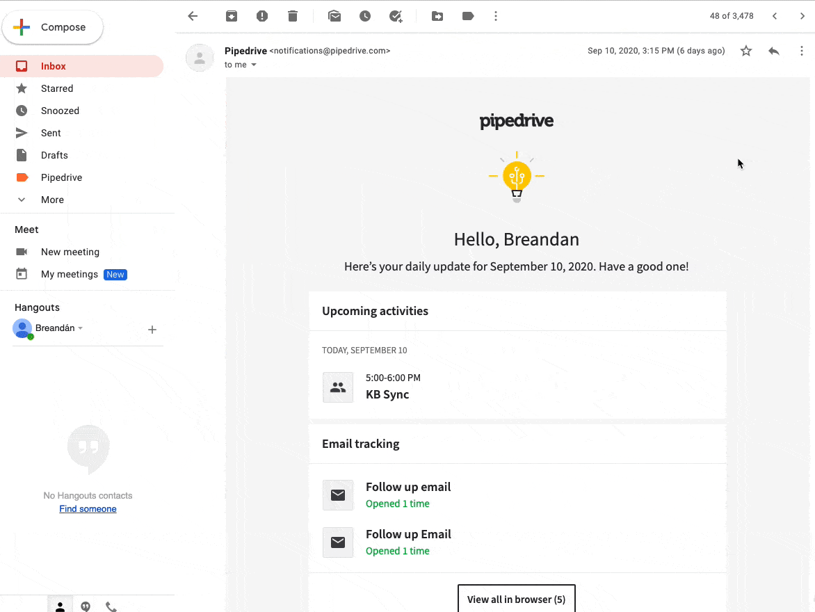 Pipedrive AI sales assistant.