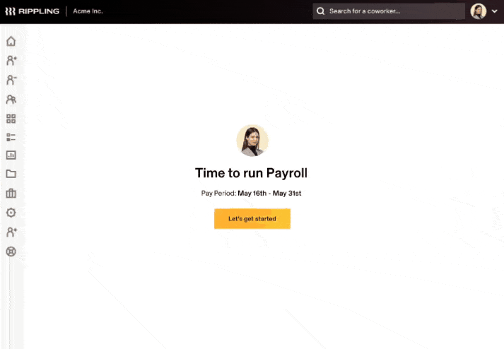 Rippling claims that it can run payroll in as fast as 90 seconds.