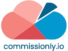 Commissionly logo that links to the Commissionly homepage in a new tab.