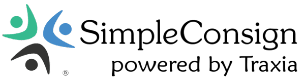 SimpleConsign logo that links to the SimpleConsign homepage in a new tab.