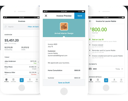 Create customize send and track invoices with Square.