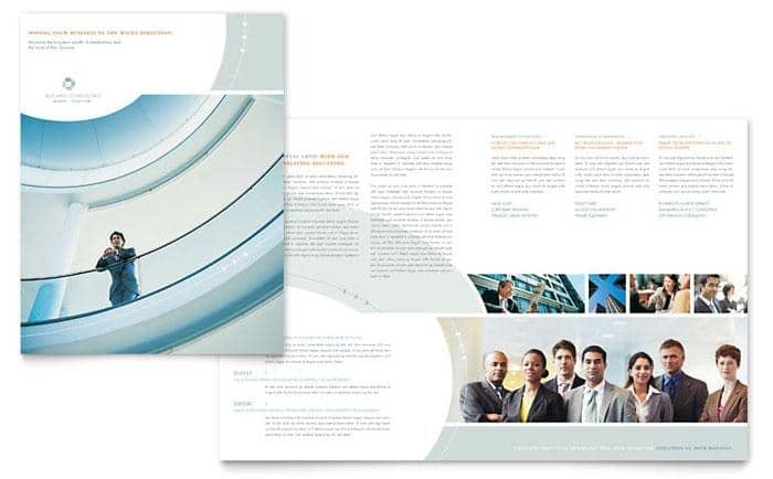 Example of consulting firm brochure.