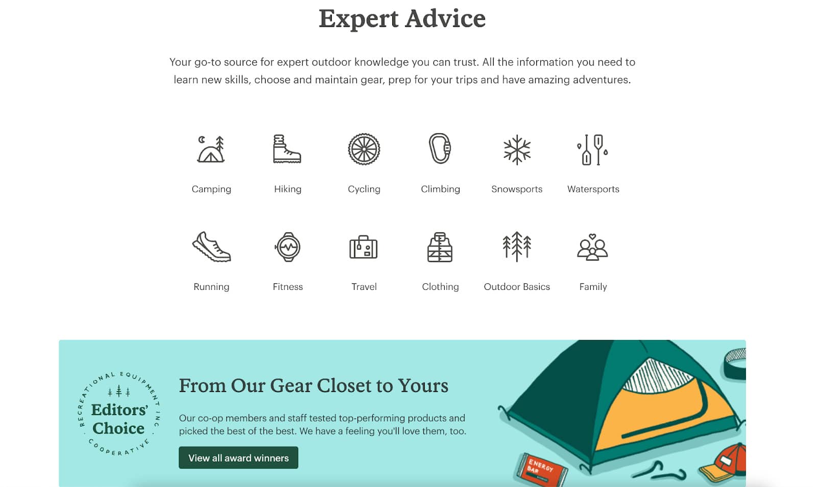 Expert Advice Expert Advice page.