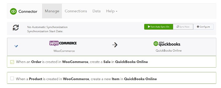 Three workflows WooCommerce to QuickBooks.
