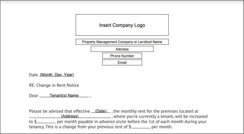 The Essential Guide To Rent Increase Letters Free Template