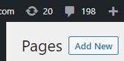 Add new pages button.