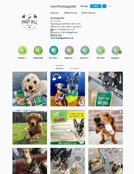 Doggy Deli Instagram.