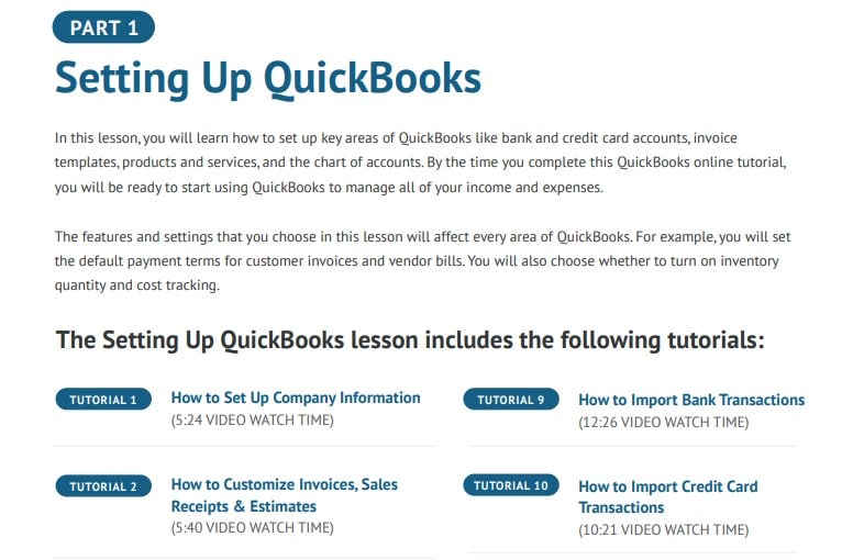 46 Free QuickBooks Online Courses Ebook.
