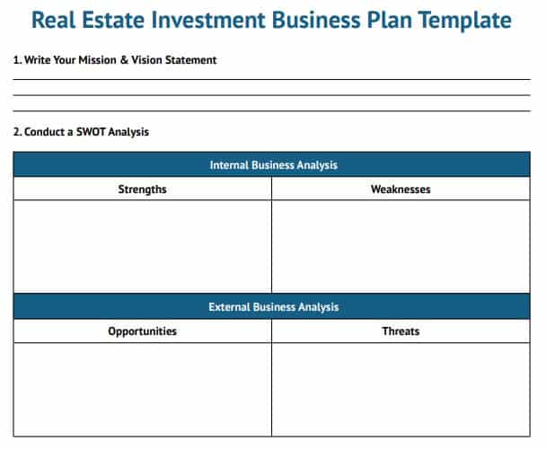 Real Estate Investment Business Plan Template thumbnail