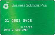 BP Business Solutions Fuel Plus sample.