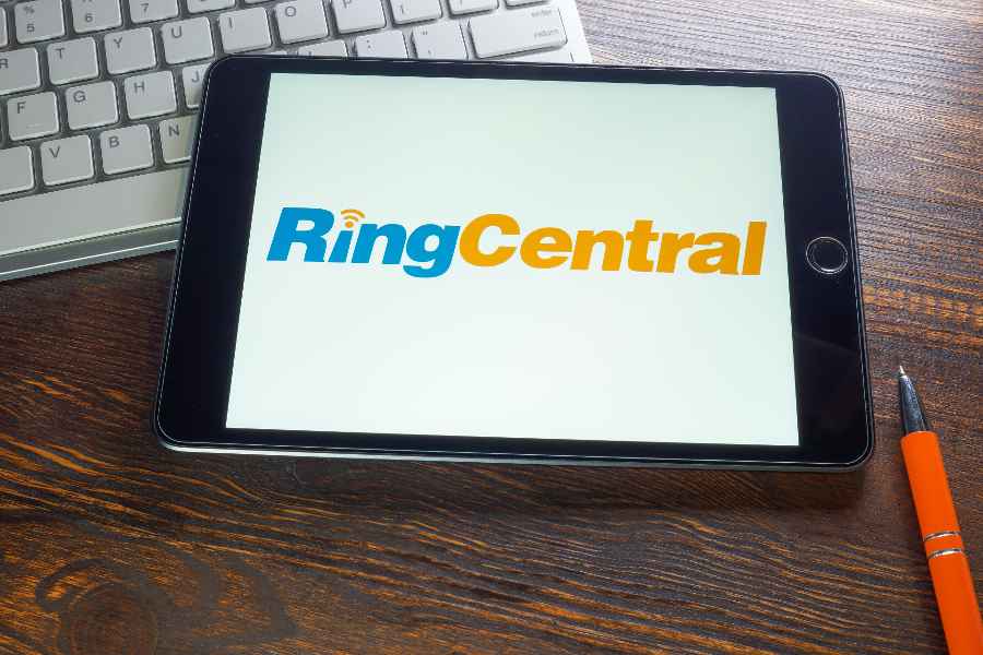 Launching RingCentral app on the tablet.