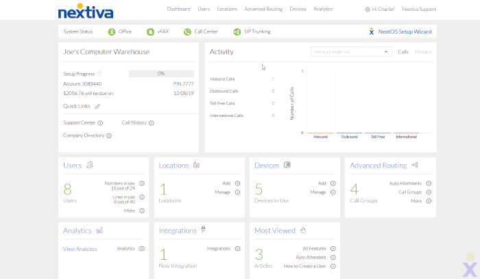 Creating Call Groups on Nextiva Voice Admin Dashboard.