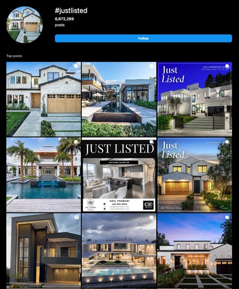 #justlisted search results on Instagram