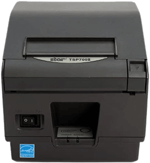 Star Micronics TSP743II that links to the Star Micronics TSP743II product page in a new tab.