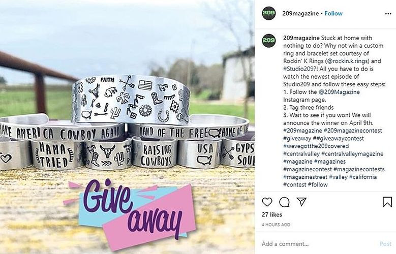 209 Magazine example of social media contest
