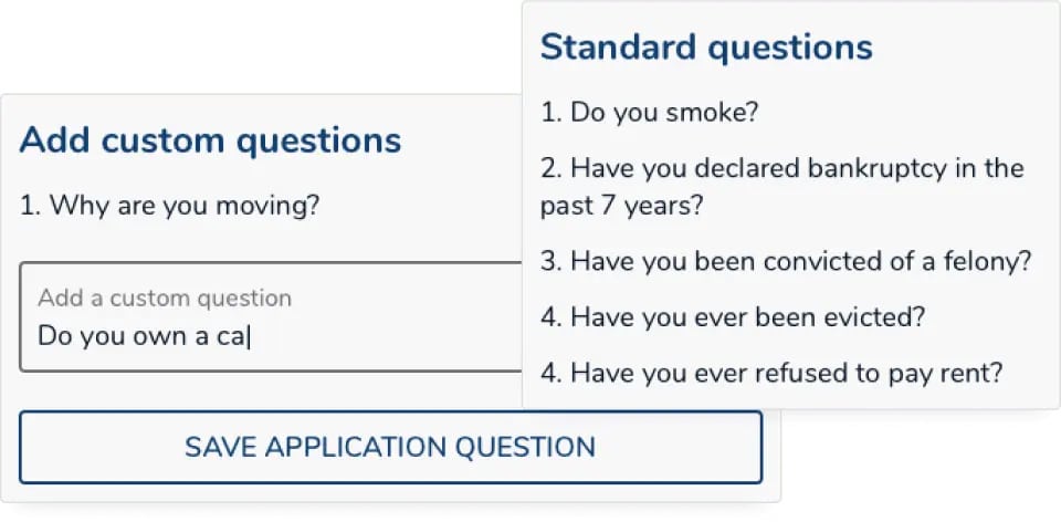 Custom questions sample in Avail.