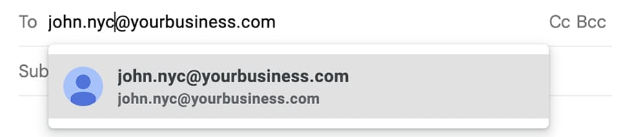 business email address name ideas