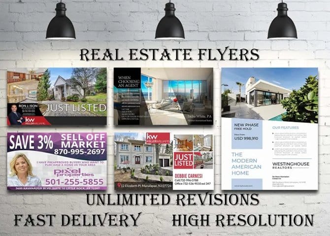 Fiverr real estate flyers.