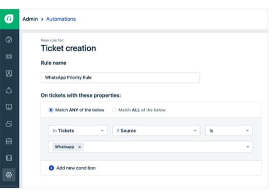 Freshdesk ticket creation settings