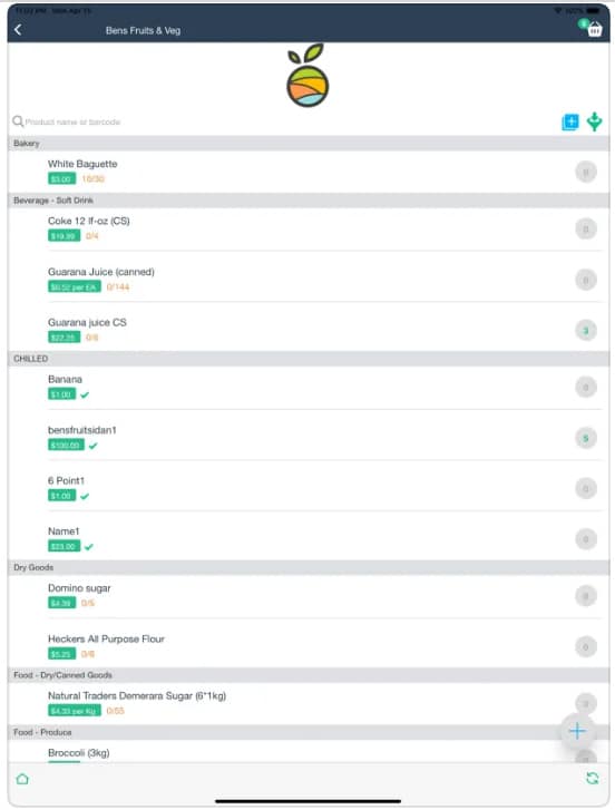 MarketMan mobile app.