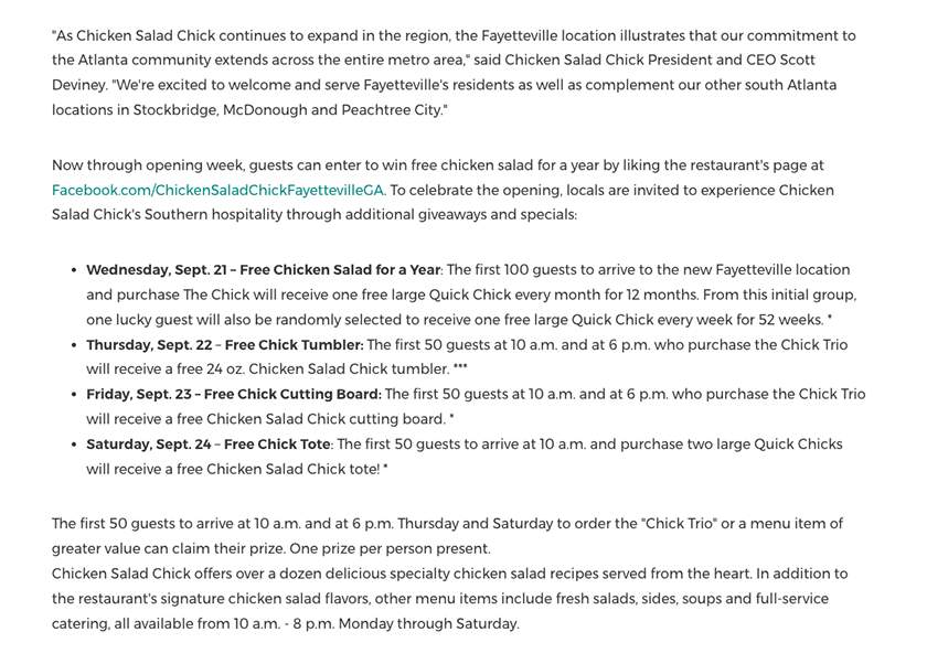 Grand Opening Press Release Template