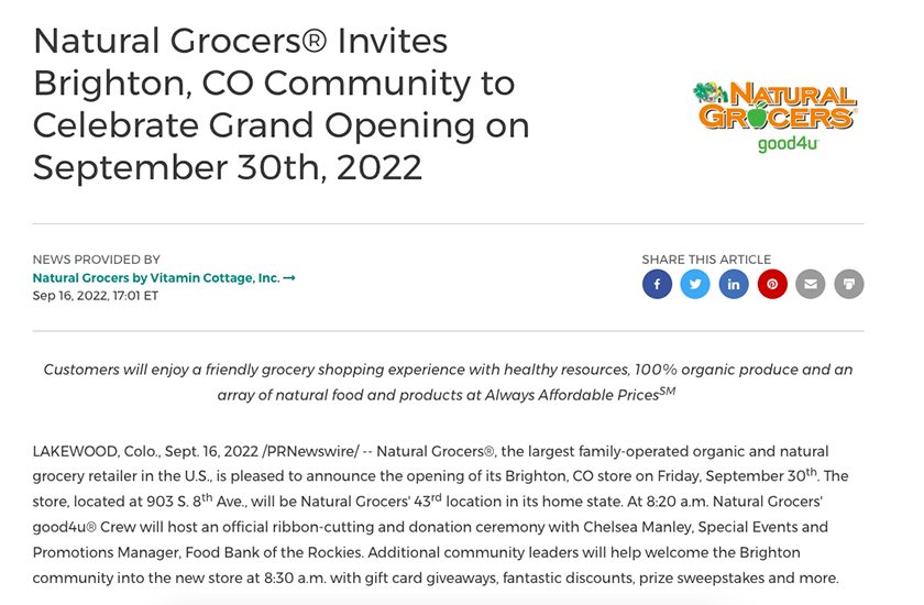 Notes for organizing successful grand opening ceremonies at