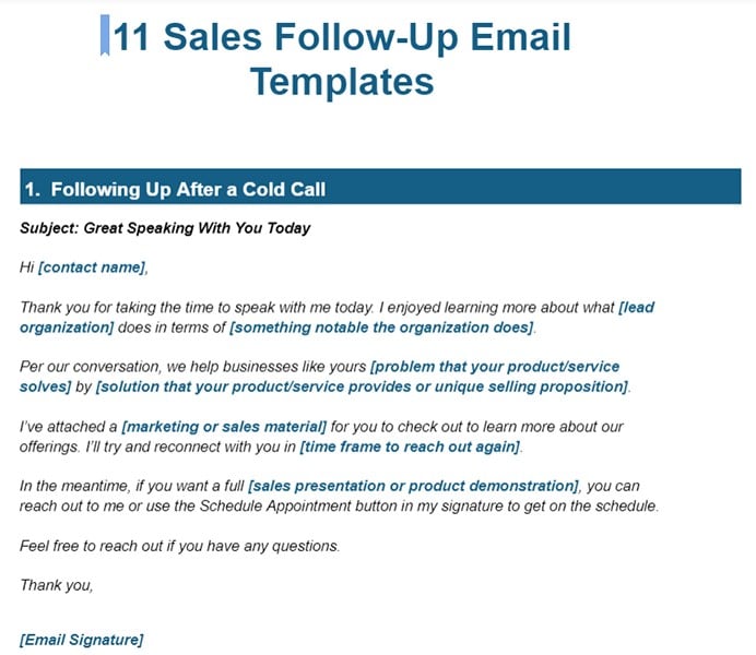 11 Sales Followup Email Templates for 2023