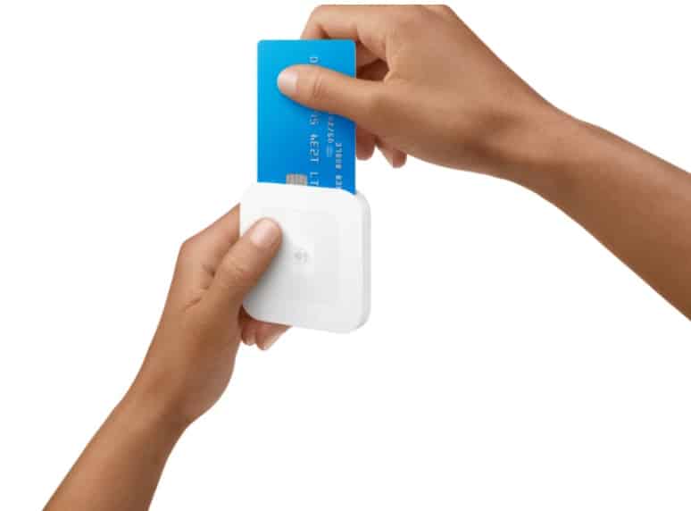 Square’s contactless and chip reader.