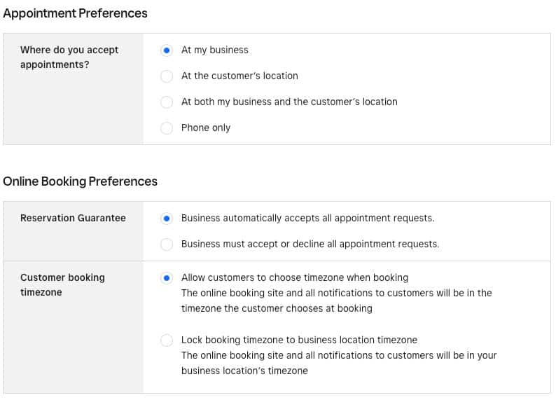 Adding calendar and booking settings.