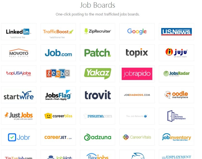For access to over 100 job boards.