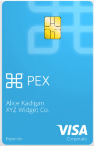 PEX Prepaid Business Card sample.