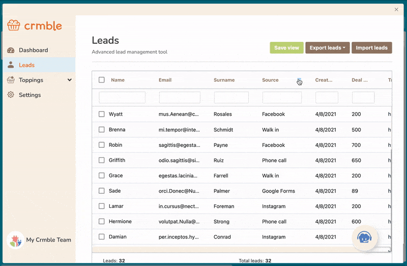 How to Filter Lead Lists in Trello with the CRMble feature.