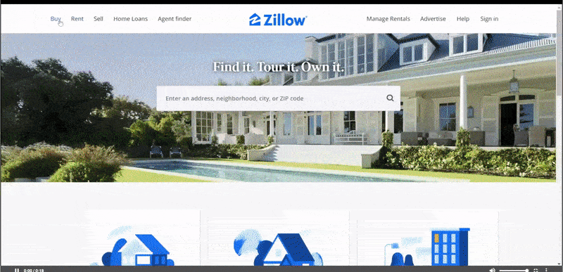 Zillow drawing tool interface