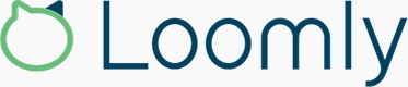 Loomly logo that links to Loomly homepage in new tab