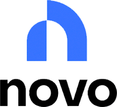 Novo logo that links to Novo homepage.