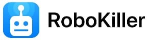 RoboKiller logo that leads to its Landing Page.